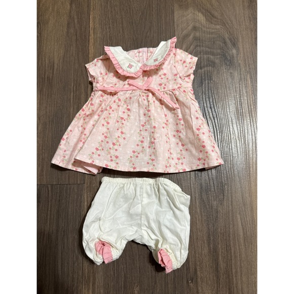 VTG American Girl Bitty Baby My Big Day Dress & Bloomers Pink Retired - Picture 1 of 3